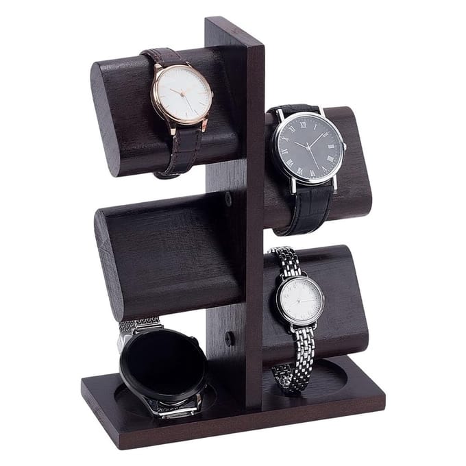 Dailygoods- Horlogehouder Multifunctioneel - Houten Horloge Houder
