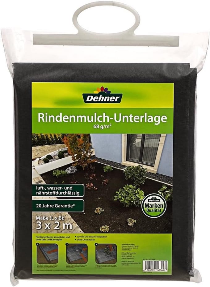 Onkruidvlies Rol voor Bloembedden en Grind - 3x2m - Zwart