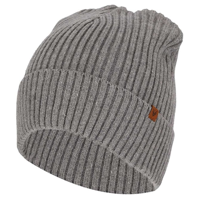 Sarlini - Muts heren - Ribbed - Midden Grijs - Effen - One Size