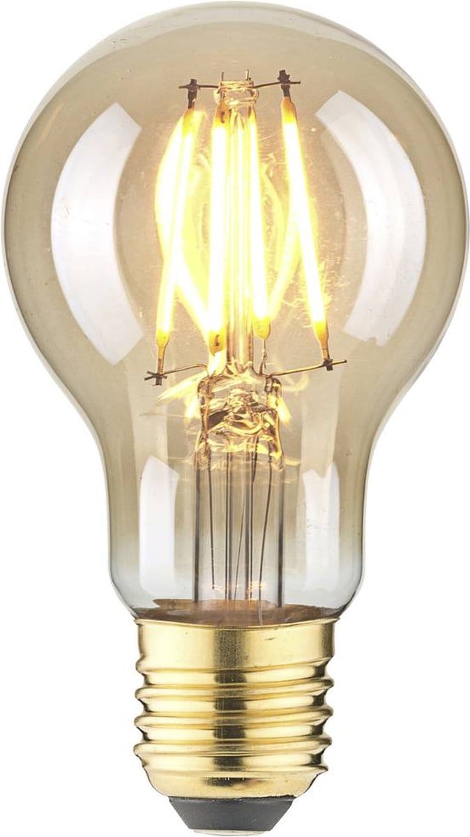 LightMe LM85056 LED-lamp E27 Peer 4.5 W Barnsteen (Ø x h) 60 mm x 108 mm Filament / Retro-LED 1 stuk(s)