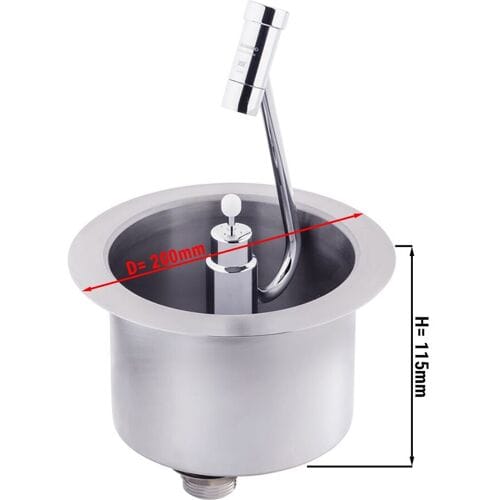 GGM Gastro Eisportioniererdusche mit Portioniererdusche & integr. Wasserstrahl-Regler Zilver