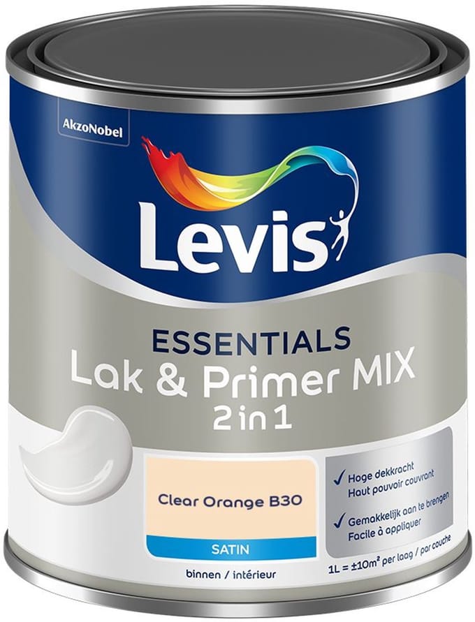 Levis - Essentials Lak & Primer Mix - Clear Orange B30 - Mengverf - 1 L