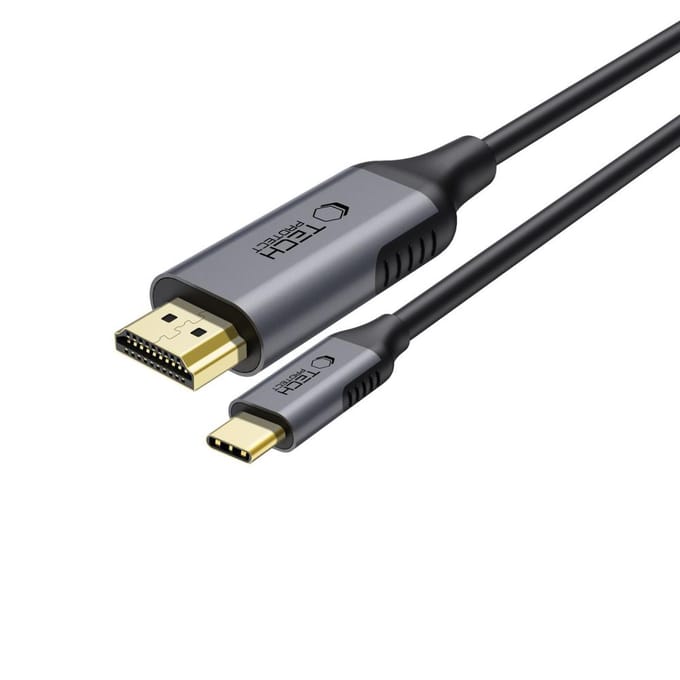Tech-Protect Usb-C Naar Hdmi 2.0 Kabel 4K 60Hz 180Cm Voor Tv Computer Monitor