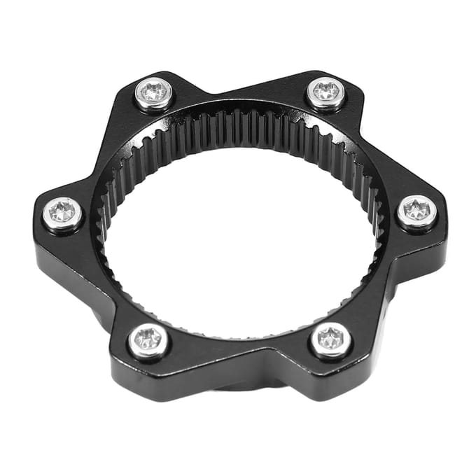 LIXADA Centerlock-adapter van aluminiumlegering naar schijfremconversie met 6 bouten zwart