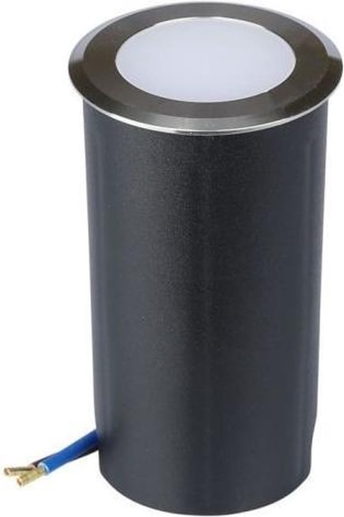 Inbouw grondspot 48mm - 12 Volt tuin verlichting - koud wit - 1 Watt - IP67