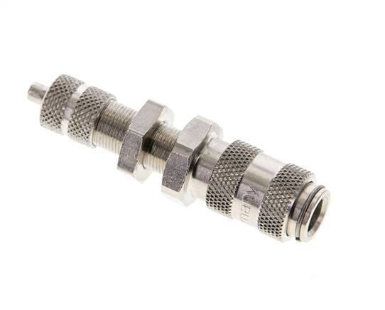 Vernikkeld Messing DN 2.7 (Micro) Luchtkoppeling Snelkoppeling 3x4.3 mm Push-On Schotkoppeling - CLS2-NB-BN-P-3