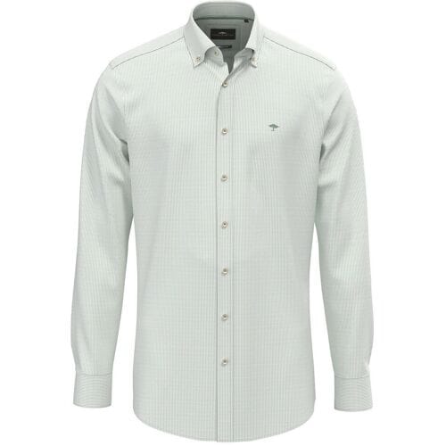 Fynch-Hatton Overhemd Fine Oxford Stripe Button-Down Fern / male