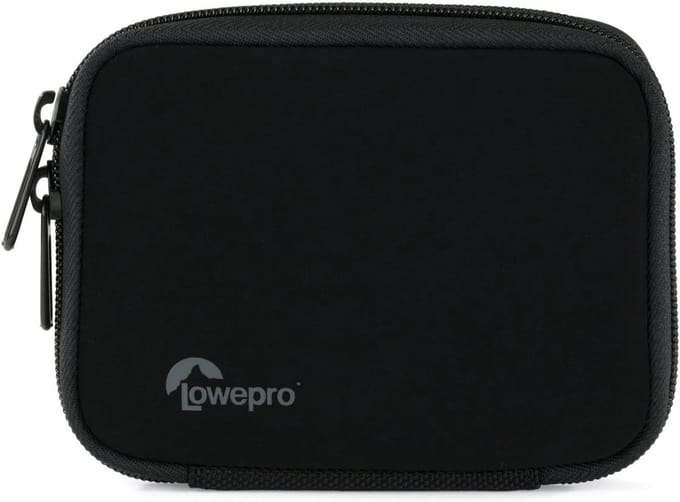 Compacte camera-etui voor digitale opslagapparaten zwart