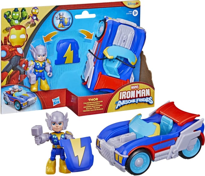 Marvel Iron Man and his Awesome Friends Thor Thunder Roadracer