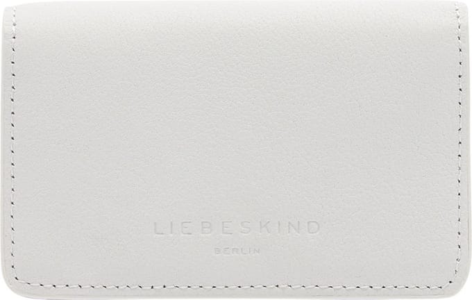 LIEBESKIND BERLIN Leren Kaarthoes Classics Cardie Card Case Cream White Wit