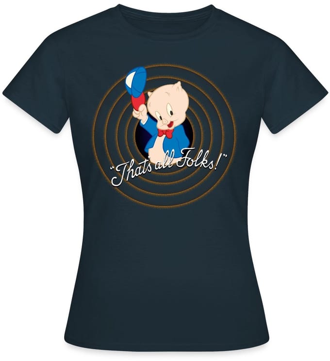 Looney Tunes Porky Pig T-Shirt Dames