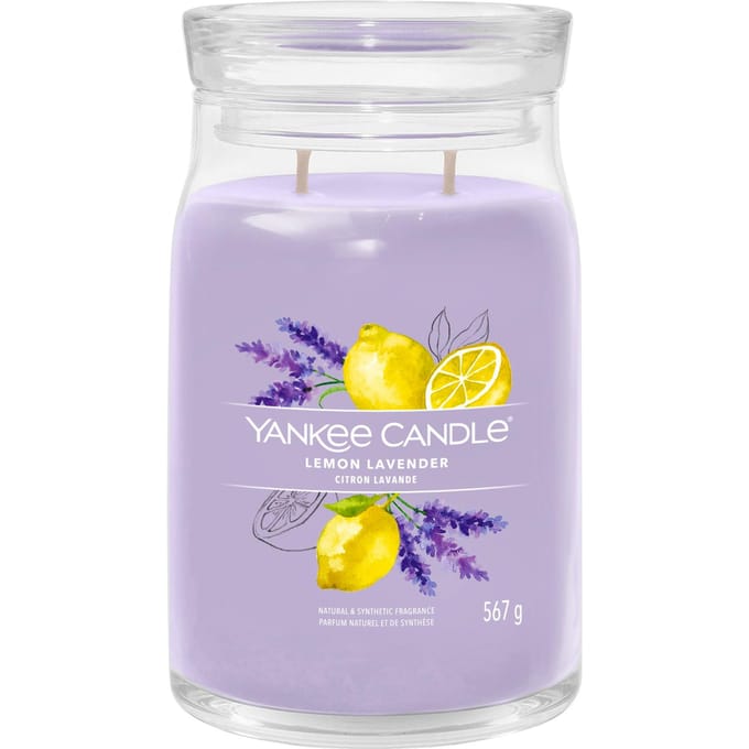 Yankee Candle - Lemon Lavender Large Jar - tot 80 branduren