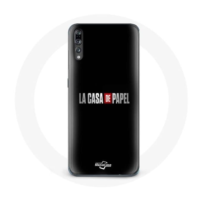 Coque pour Huawei P20 - La Casa de Papel - Souple - Noir - Protection - Mixte