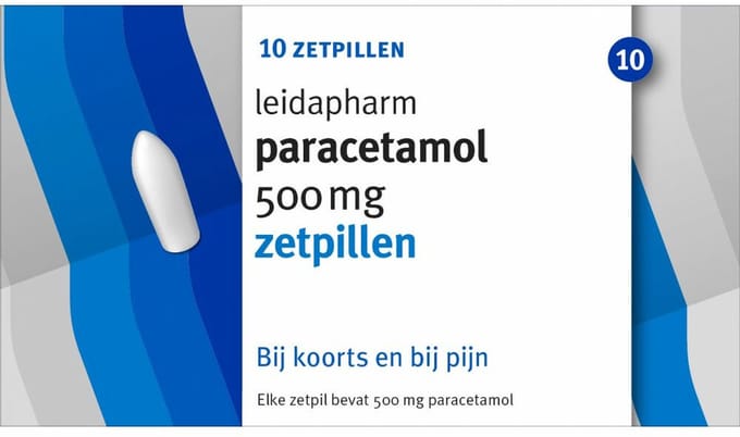 Leidapharm Paracetamol 500 mg zetpillen