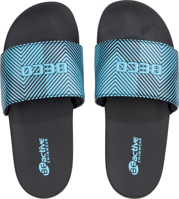 BECO badslippers - unisex - blauw/zwart - maat 37
