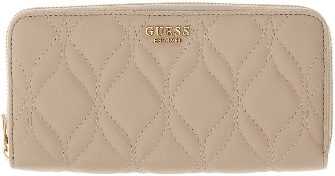 GUESS portemonnee Maxine SLG Zip Around Wallet Light Taupe