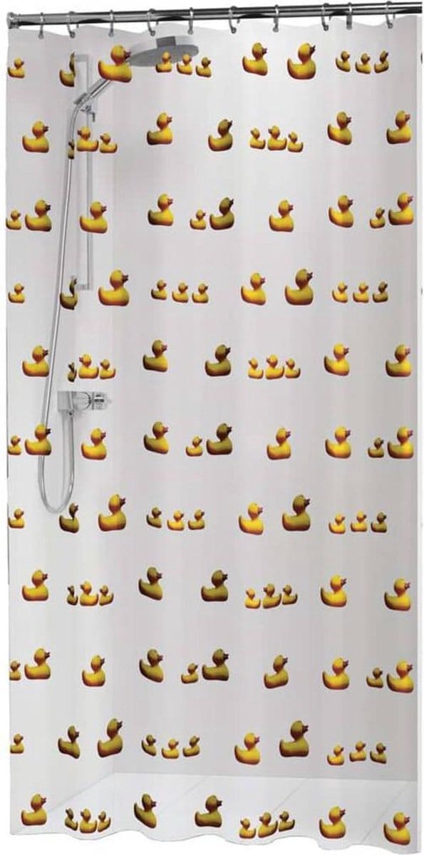 Sealskin Duckling Douchegordijn 180x200 cm - PEVA - Geel