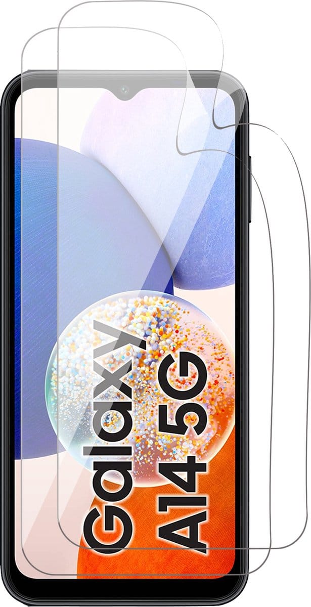 Screenprotector geschikt voor Samsung Galaxy A14 4G / 5G - 2x FlexGuard Screen Protector