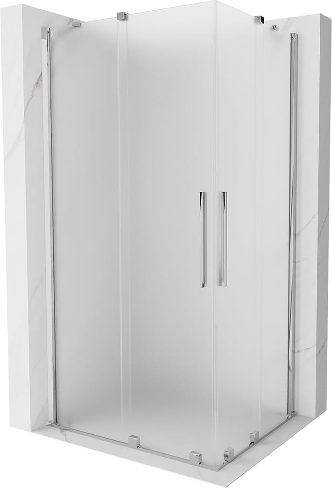 Mexen Velar Duo schuifdouchecabine 90 x 80 , ijs, chroom - 871-090-080-32-01