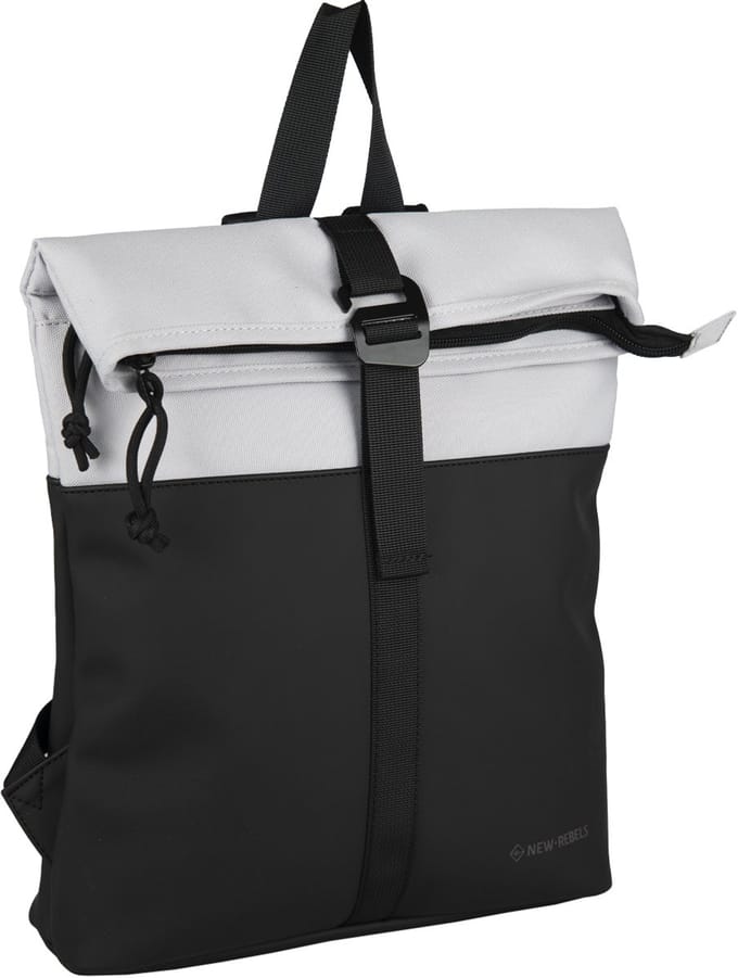 New Rebels Backham Los Angeles Zwart 7L Rolltop Rugzak Waterafstotend