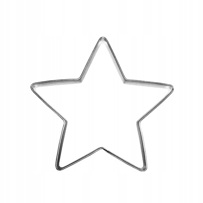 Stervorm Koekjesvorm - 4,4 cm - Roestvrij Staal