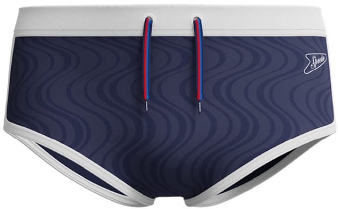 Speedo heren textured zwemslip blauw