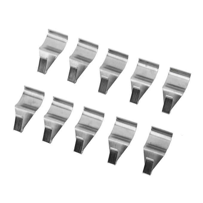 20 pièces Crochets pour Bardage Vinyle Sans Perçage Clips Robuste pour Bardage Support pour Bardage Vinyle Acier Inoxydable 304