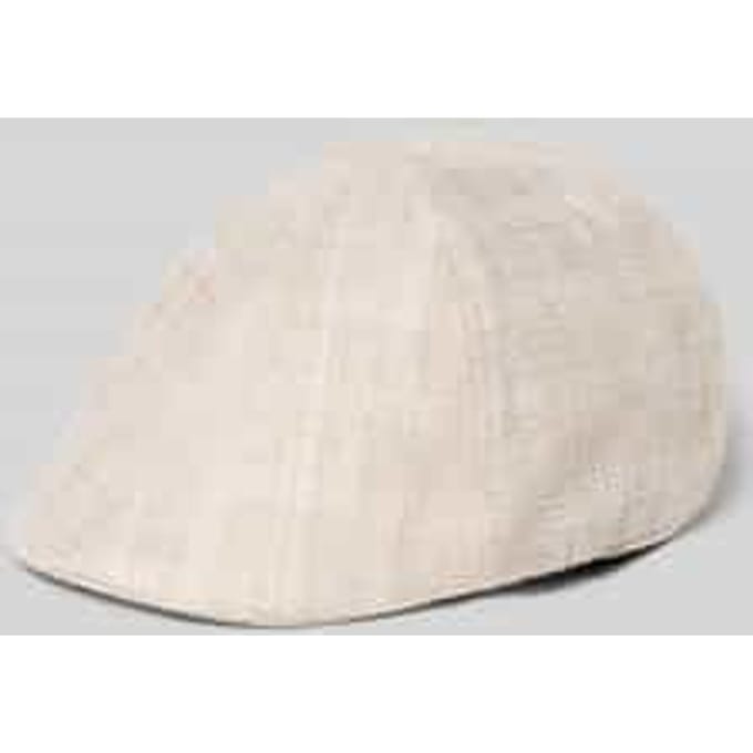 Flat cap van puur linnen
