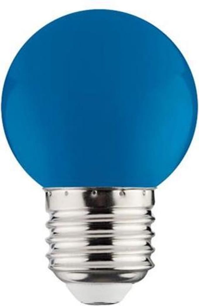 LED Lamp E27 - Kozolux Romba - Blauw Gekleurd - 1W