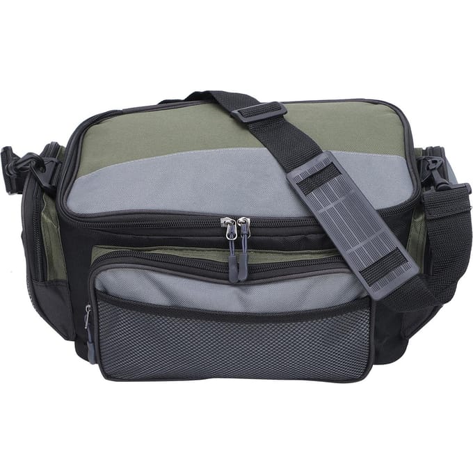Sac de Rangement Carré Grande Capacité pour la Pêche Sac à Appâts en Polyester Accessoires de Pêche gray