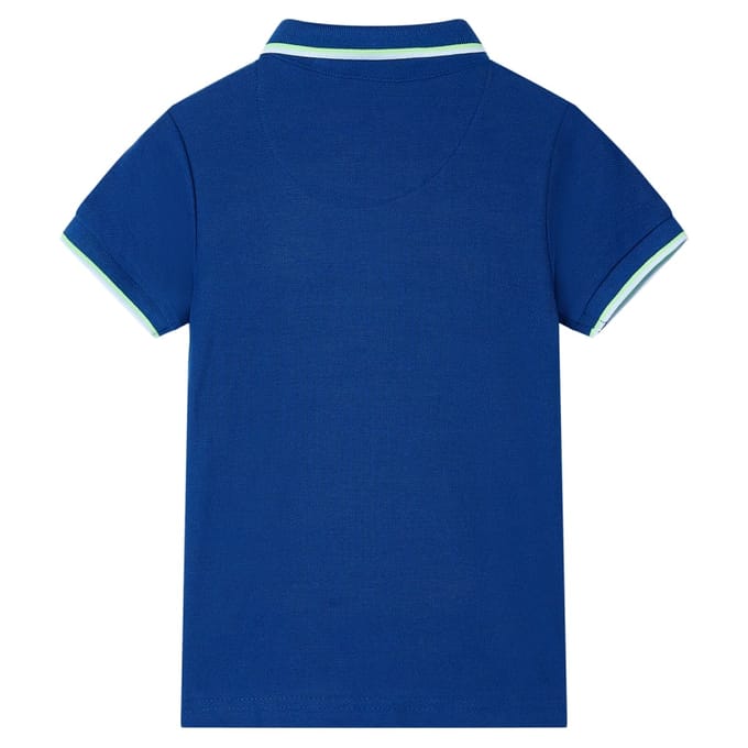 vidaXL Kinderpoloshirt 116 donkerblauw