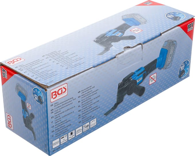 BGS Accu multifunctioneel gereedschap - borstelloos - 18 V - zonder accu