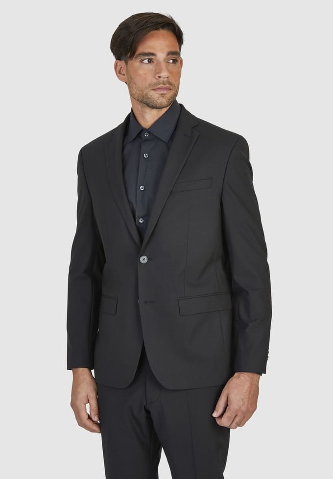 Regular fit 2-knoops colbert met wol Model 'MODERN'