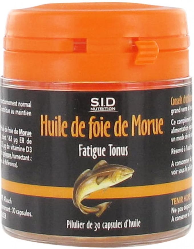 S.I.D Nutrition Vermoeidheid Tonus Levertraan 30 Capsules