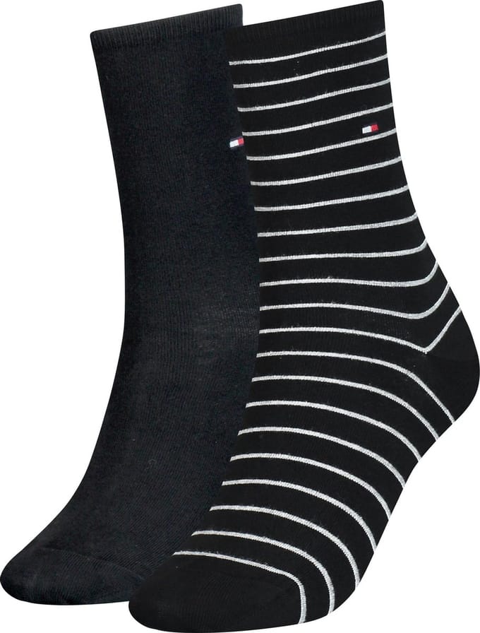 Tommy Hilfiger WOMEN SOCK 2P SMALL STRIPE Vrouwen Sokken Maat 35-38