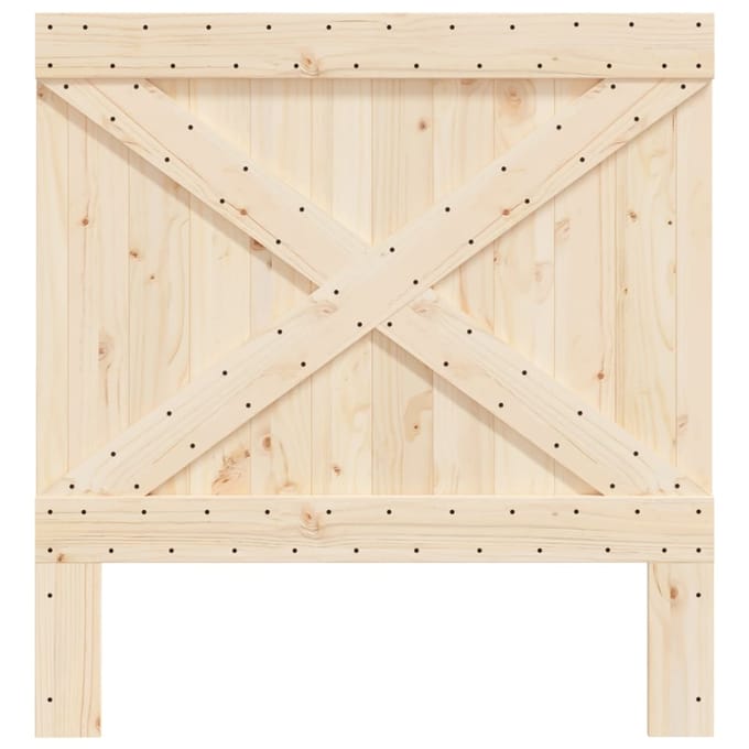 vidaXL - Hoofdbord - 100x104 - cm - massief - grenenhout