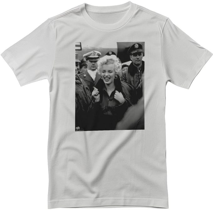 Marilyn Monroe Smile In The Crowd Photo T-shirt RD-1-MM008-DTG