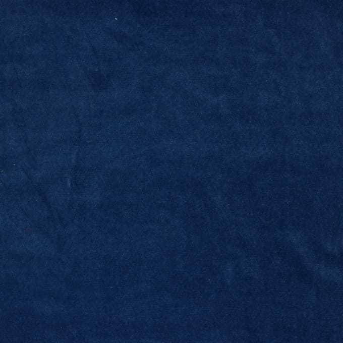 10 meter Nicky velours stof - Blauw - 150cm breed