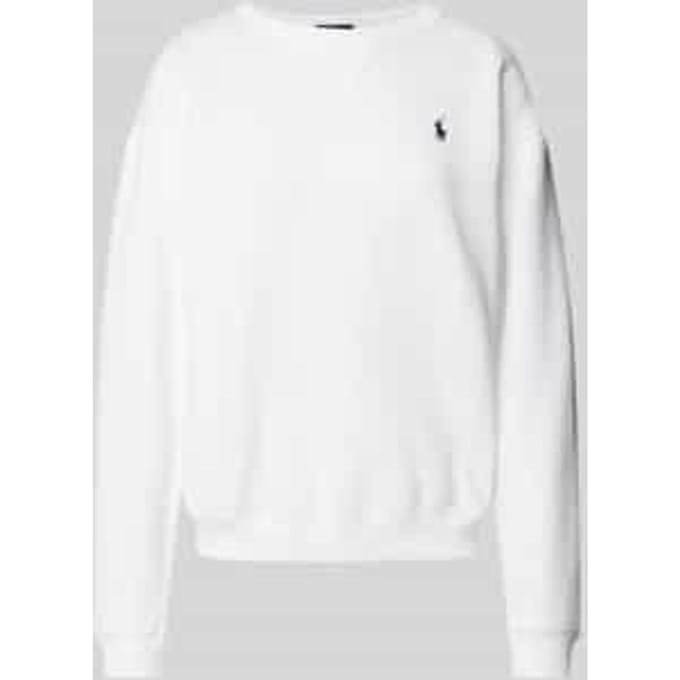 Oversized sweatshirt met logostitching