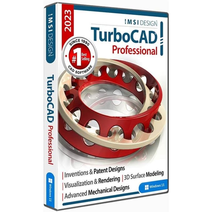 TurboCAD 2023 Professional Jaarlijkse Licentie Duits