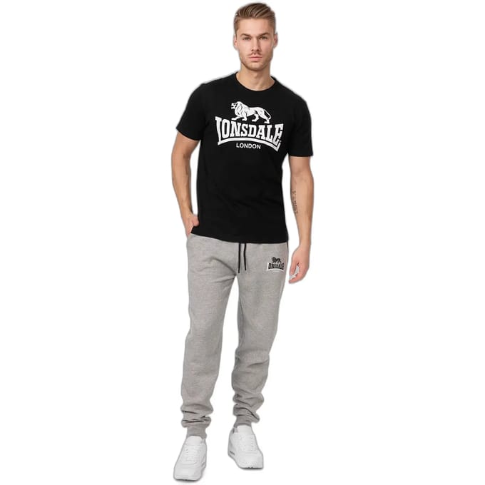 Lonsdale Jogginghose Two Tones Jogginghose normale Passform Marl Grey-L