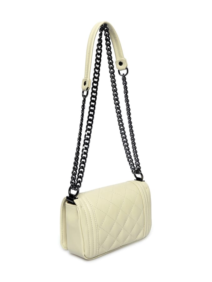 Isabella Rhea Beige Rundleer Tas
