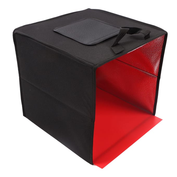 30cm Mini Fotostudio Lichtbox LED Draagbaar Opvouwbaar Fotostudio Opnametent Kit met 6 Soorten gray