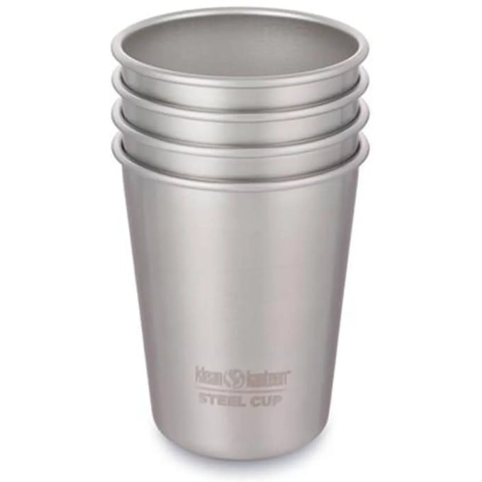 Klean Kanteen Pint 296ml - 4 Pack Brushed Stainless