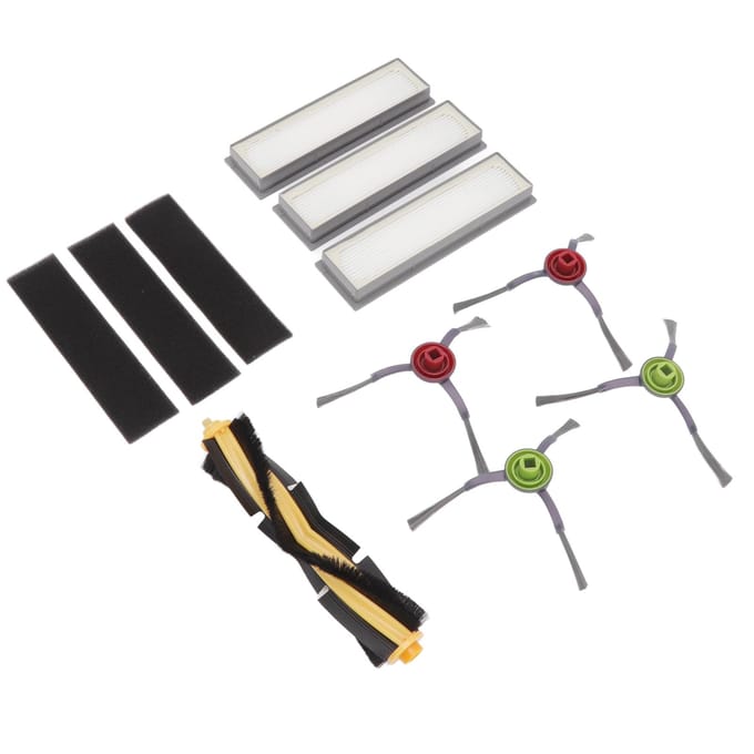 Stofzuigerrobot Filter Hoofd- en Zijborstels Stofzuigerrobot Accessoires voor Deebot Ozmo 920 950 T8 white