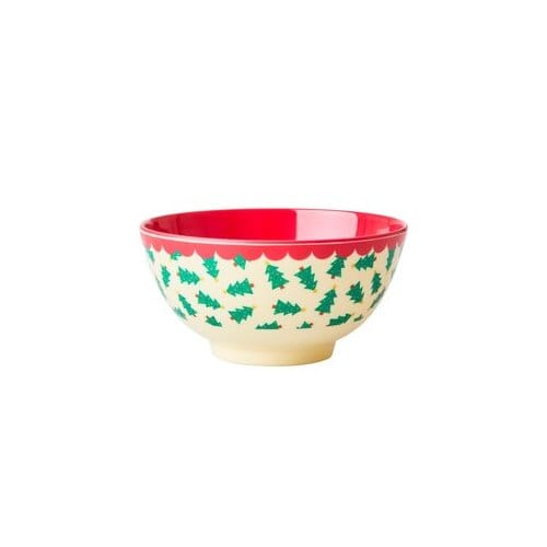 Rice kerst melamine kom christmas tree print