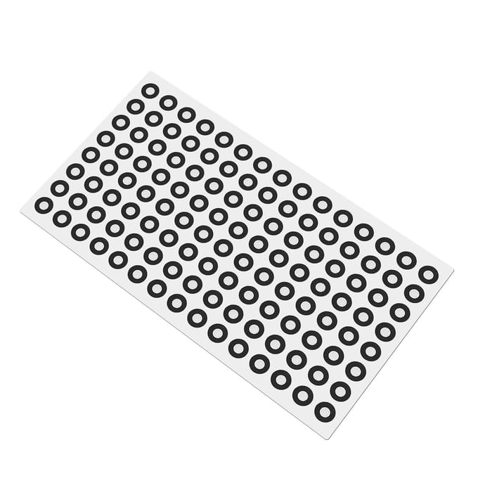 20 Vellen Reflecterende Markers Diffuse Reflectie Positionering Doelen voor 3D Scannen Optische Tracking 3mm Binnen 6mm white