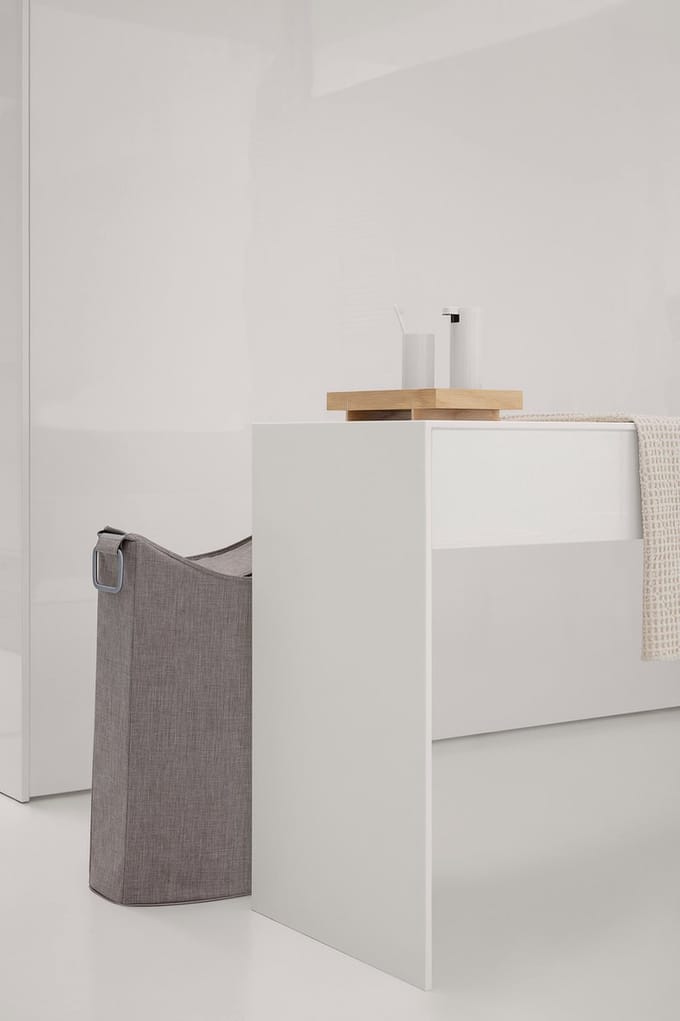 Frisco Lounge Wasmand Steel Grey | Donkergrijs