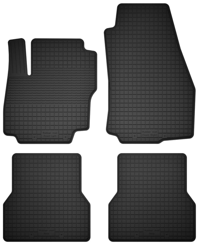 Wielganizator BasicProtect Serie - Universele Rubber Automatten - Ford Focus MK3 Compatibel - 4-delig - Antislip - Weerbestendig