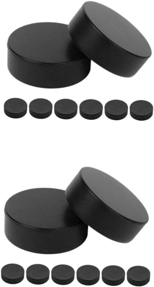 Hockey Pucks - Training Pucks - Hockey Training - Consistente Prestaties - 7.5 cm - Zwart